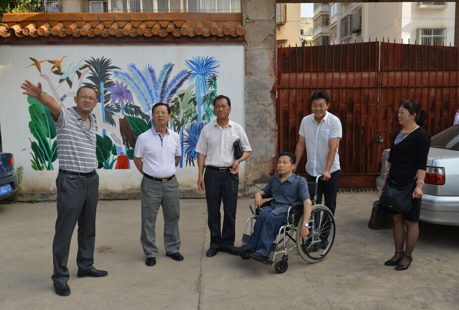 图为省残联领导到ac米兰调研（一）