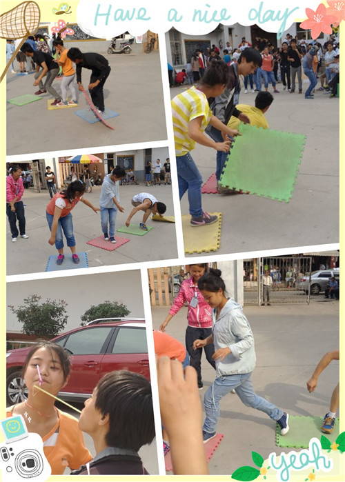  图为学生心理拓展活动中